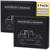 CANOPUS Car Registration and Insurance Holder, Car Document Holder, Vehicle Registration and Insurance Card Holder, Wallet for Auto, Trailer, Motorcycle, Truck, Vehicle Paperwork Organizer (2 Pack)